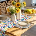 thumbnail image 4 of Colorful Polka Dot Round 15 Inch Placemats Set of 2, Rainbow Polka Dots Watercolor HeatResistant Non Slip Place Mats for Dining Table, Wipeable Braided Kitchen Table Mats for Housewarming, 4 of 9