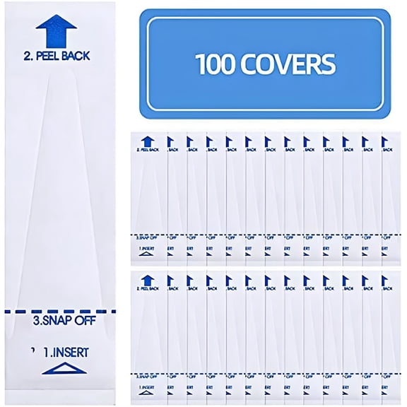 QARUN Hygrometer | Disposable Sanitary, Universal Electronic Cover | 100*Digital Thermometer Probe Cover