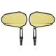 thumbnail image 4 of TKSE Espejo Retrovisor De Motocicleta, 1 Par De Espejos Retrovisores Laterales Giratorios De Metal ABS Compatible Con CB1000R Shadow XL1000V Silver Wing(Amarillo), 4 of 14