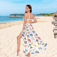 thumbnail image 5 of Women Sarong Wraps African Elephant Giraffe Swimsuit Beach Pareo Bikini Coverups Skirt M, 5 of 7