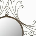 thumbnail image 3 of SAFAVIEH Maltese Round Glam Mirror, Espresso, 3 of 3