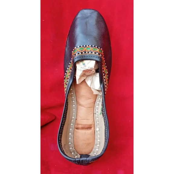 Women Shoes Leather Flats Jutties Handmade Indian Casual Mojaries US 9.5