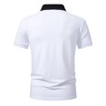 thumbnail image 4 of Men's Short Sleeve Polo Shirts Summer Patterned Collared Top, 4 of 9