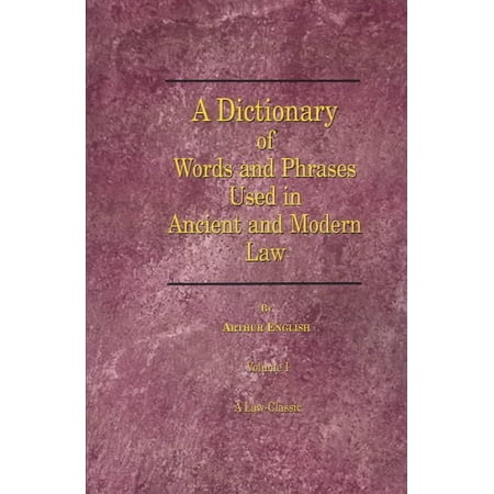 Dictionary of Words Vol.1