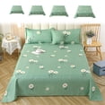 thumbnail image 1 of Jiaeri Soft Breathable Polyester Bed Sheet Set,Cooling Viscose Fiber Sheets,All Season Lightweight Bedding for Comfortable Sleep, 1 of 7