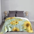 thumbnail image 6 of XMXT Flannel Throw Blanket for Couch, Warm Sunflower Print Bed Sofa Decor Blankets for Home Bedroom, 40 x 30 inches, 6 of 9
