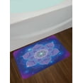 thumbnail image 2 of Star Mandala Bath Mat, Geometry Themed Abstract Shapes with Vibrant Colors Blossoming Petals, Plush Bathroom Decor Mat with Non Slip Backing, 29.5" X 17.5", Multicolor, by Ambesonne, 2 of 2