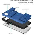 thumbnail image 6 of for Google Pixel 8 Phone Case with Tempered Glass Screen Protector Slide Camera Lens Kickstand Military-Grade Bumpers  Shockproof Protective Cover for Women Men Girls Blue, 6 of 14