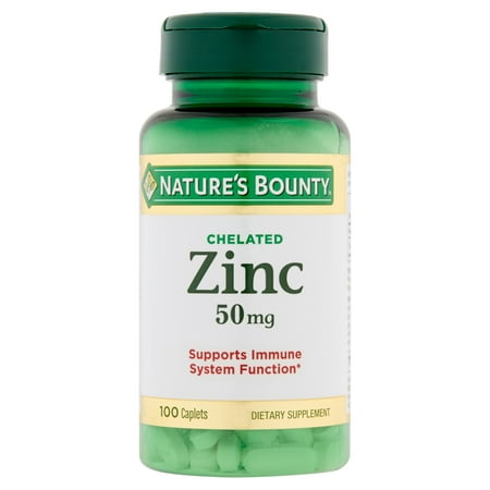 Nature's Bounty chélate de zinc 50mg 100 Caplets