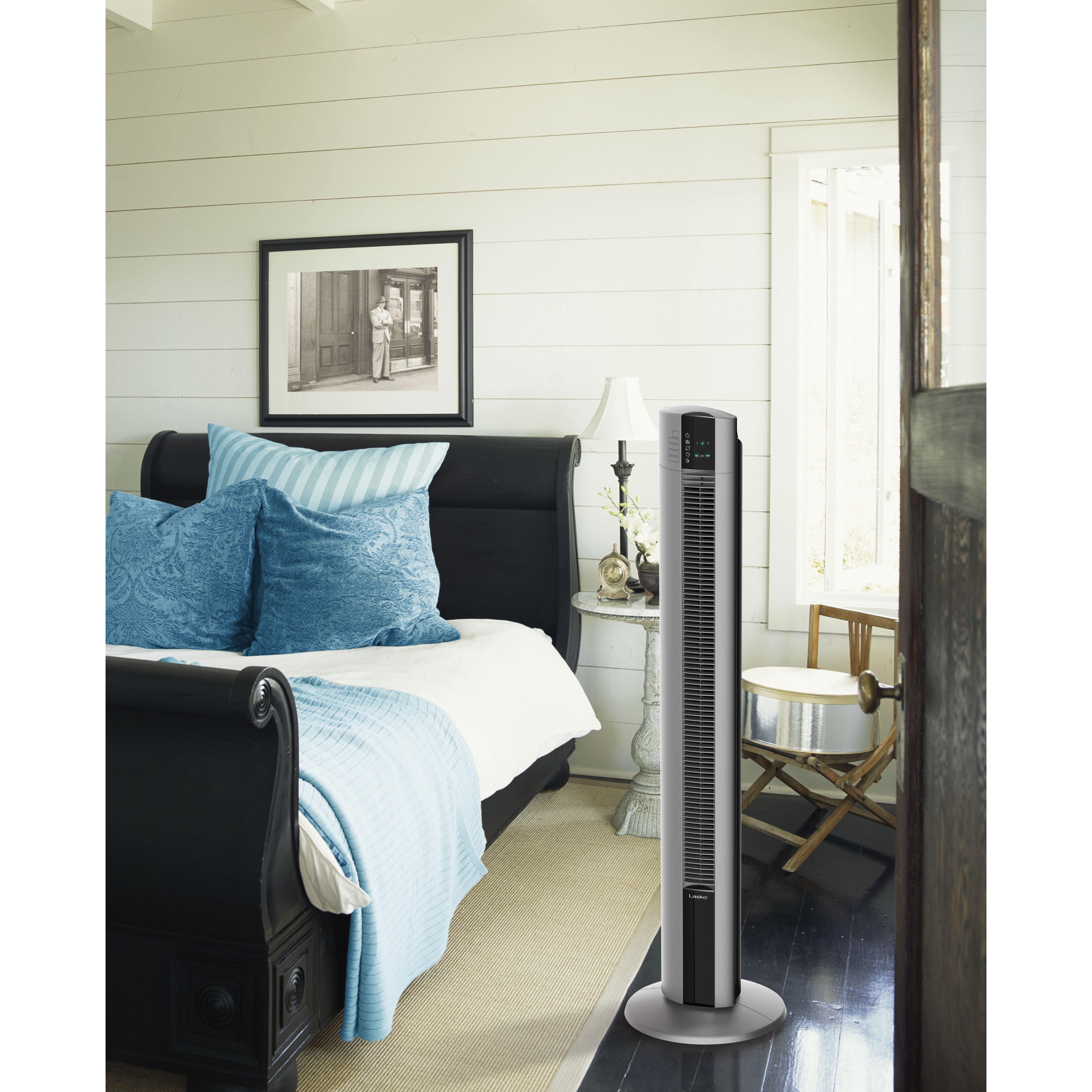 Lasko 48 Space-Saving Oscillating Performance Tower Fan with Remote,  T48314, Grey - Walmart.com