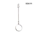 thumbnail image 4 of Ounissouiy Anillo portacigarrillos alta dureza resistencia a la corrosión elegante hecho a mano personalizado Circlet Tobacciana accesorio para mujeres encendedores plata METRO Ounissouiy HA060100-04B, 4 of 6