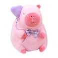 thumbnail image 1 of Peluche de carpincho rosa, muñeco de peluche, regalo de cumpleaños, cómodo coche de dibujos animados para habitación sostener globo 40cm, 1 of 9