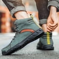 thumbnail image 6 of Men's Ankle Boots High Top Leather Shoes Stylish Breathable Casual Short Boots for Everyday Wear, 6 of 9