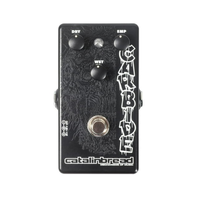 Pedal de distorsión Catalinbread Carbide con fuente de alimentación 9-15 V