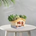thumbnail image 6 of Miulika Plant Pot Pen Holder Decoration Cartoon Resin Table Centerpiece Figurine Plant Containers for Kitchen Office Desk Home Garden 10cmx8.5cmx7.5cm, 6 of 9