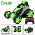 thumbnail image 2 of Green Kids Luminous Rc Dump Truck, Double-Sided Rolling Stunt Car, Flexible Big Tire Design For Fun Play, 2 of 3