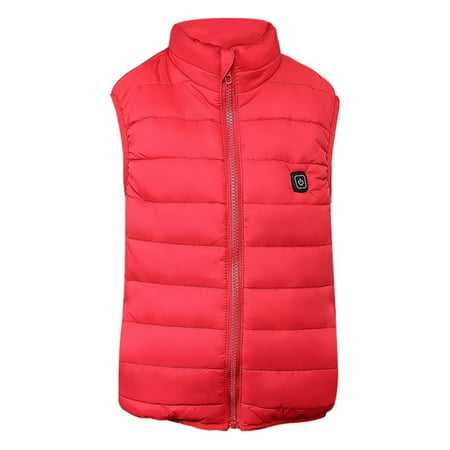 

Winter Savings Clearance! Dezsed Kids Winter Vest Children Boys Girls Outwear Usb Electric Heated Lightweight Rechargeable Heating Waistcoat Down Warm Jacket Vests Coat 4-13Years