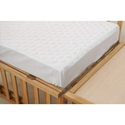 Elegant Comfort 100 % imperméable pour lit de bébé et protège-matelas de protection pour tout-petits, 28 x 52, blanc