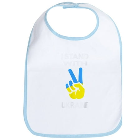 

CafePress - Support Ukraine I Stand With Ukraine Ukra - Cute Cloth Baby Bib Toddler Bib