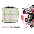 thumbnail image 6 of FORMRS Travel Makeup Bag Large Capacity Train Case Cosmetic Organizer with Adjustable Dividers, Retro Yellow Stars, 6 of 8