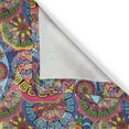 thumbnail image 6 of Ambesonne Floral Valance & Curtain, Hippie Aztec Tribal Boho, 55"x24", Multicolor, 6 of 6