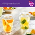 thumbnail image 3 of Berry Hip 100 Vasos de Plastico de 12 oz (355 ml) con Tapa con Boquilla Transparentes, Vasos Perfectos para Llevar Café, Chocolate, Bebidas Frias, Batidos Best Trading VTB12-2, 3 of 5