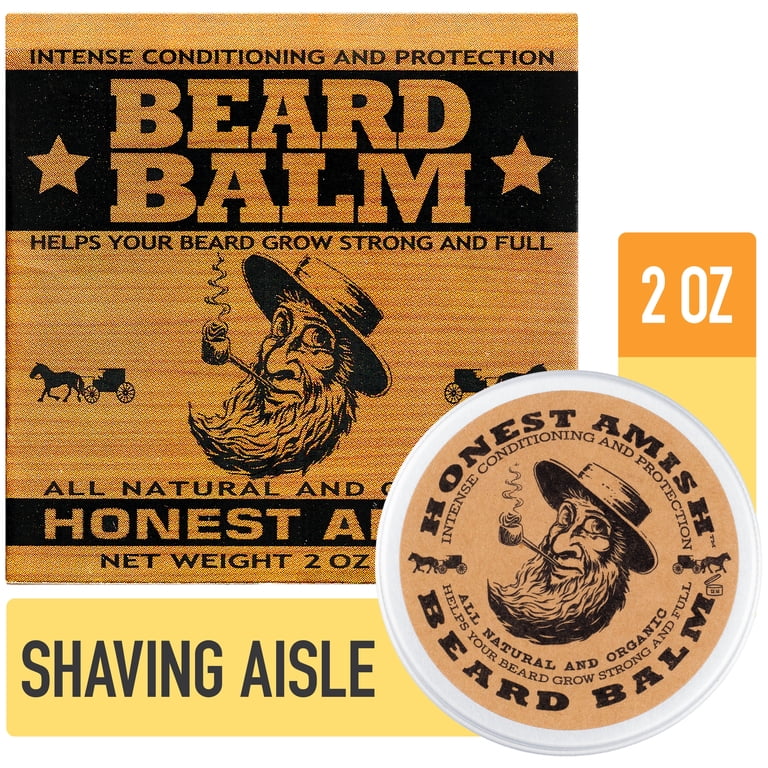 Honest Amish All Natural Beard Balm, 2 oz photo 1