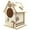 C, variant on EARKITY Wooden Birdhouse, Wooden Unfinished Paintable Bird House, DIY Bird House Kit Painting Puzzle DIY Wooden Assembly, Build and Paint Birdhouse, Unfinished Wood Bird House Kits