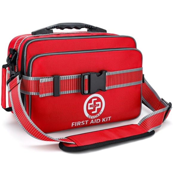 GEVOKE Professional 500 Piece Emergency First Aid Kit for Home, Car, Travel, Camping, Truck, Hiking, Sports, Office, Vehicle & Outdoor Emergencies - Emerg