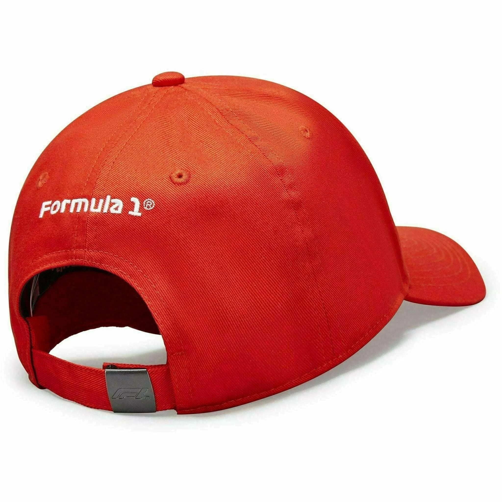 F1 Collection Unisex Large Logo Baseball Black/White/Red Hat