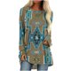 thumbnail image 1 of Tops para mujer, camisas, blusas elegantes, informales, camisas de manga larga, primavera otoño, cuello redondo, estilo occidental Vintage, Top holgado estampado Odeerbi  ODB-5, 1 of 8