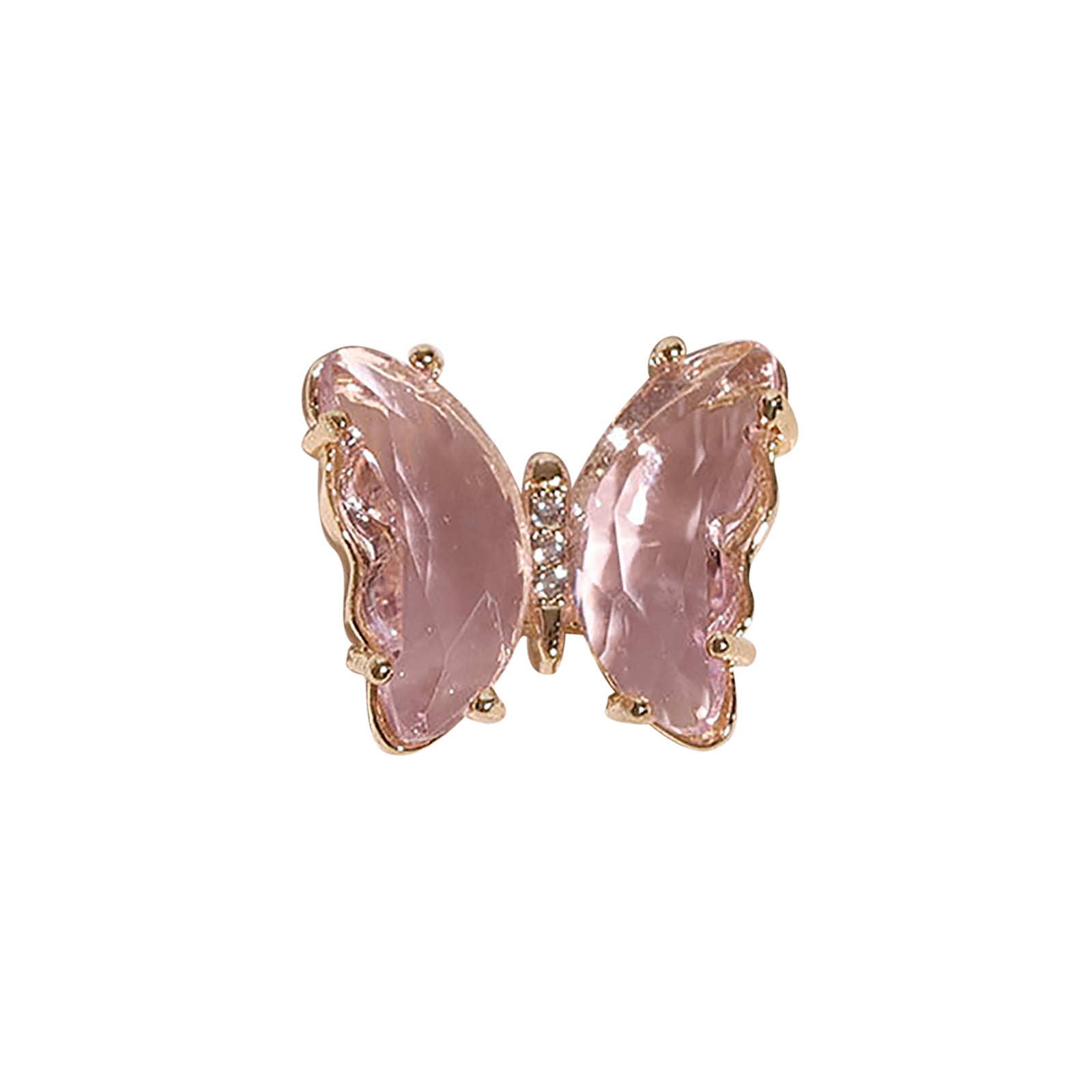 Butterfly Nail Art Stud Rhinestones Crystal 3d Crystal Butterfly Nail Charms Beauty Products Walmart Com