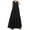QR1_Black, variant on Meichang Sleeveless Long Maxi Dresses for Women Summer V Neck Cotton Linen Sundresses Swing Loose Fit Ruffle Hem Long Dress Women Summer Dresses