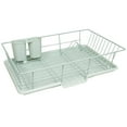 thumbnail image 2 of Sweet Home Collection 3-Piece Kitchen Sink Dish Drainer Set- Mint, 2 of 5