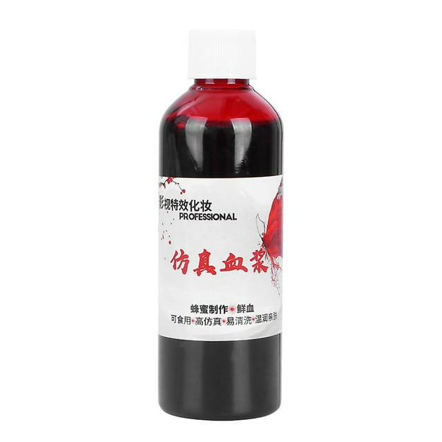 1 pieza de sangre artificial para decoraciones de Halloween.