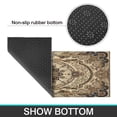 thumbnail image 7 of Kitchen Rugs and Mats Non Skid Washable Farmhouse Boho Brown Pattern Kitchen Mat and Rug Set,Floor Cushion Waterproof Rug,Rubber Backed Area Rugs for Kitchen Laundry, 7 of 7