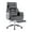 DARK GREY + Fabric + Foam, variant on Executive Office Chair, Big and Tall Office Chair with Foot Rest Reclining Leather Chair High Back Lumbar Support Ergonomic Office Chair with Padded Armrests