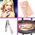 thumbnail image 5 of Juego de manicura, kit profesional de cortaúñas para mujer, 4 piezas, herramientas profesionales para el cuidado del cortador de uñas de acero inoxidable (oro rosa), 5 of 5