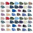 thumbnail image 4 of Colorful Operating Hats Nurses Gourd-shaped Long-time Service Pure Color Dull Polish Professional Assorted Colors Tie Back Working Caps, 4 of 5