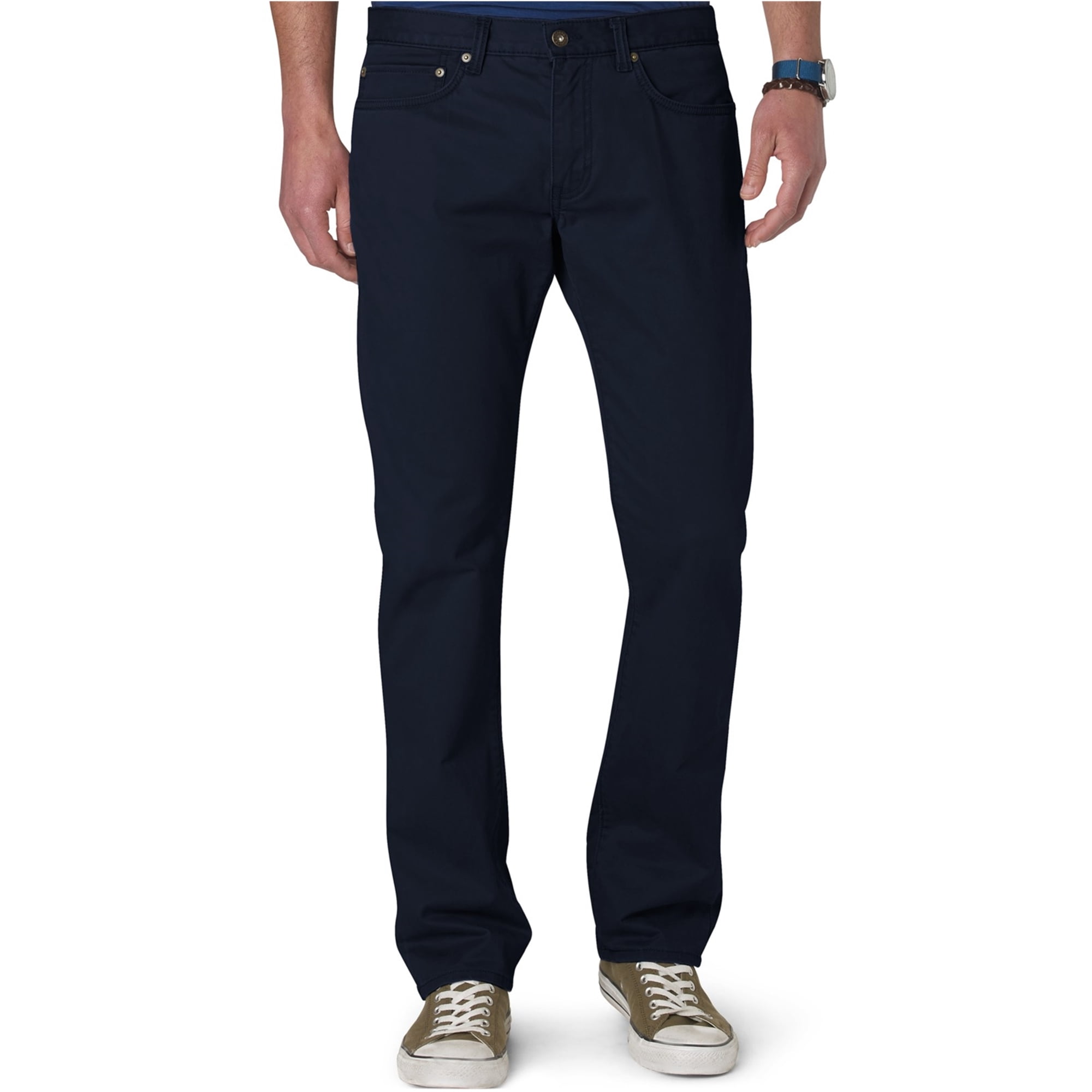 Dockers Mens Straight Fit Solid Khaki Pants