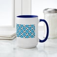 thumbnail image 4 of CafePress - Soccer Ball Pattern (Blue - 15 oz Ceramic Large White Novelty Mug, 4 of 4