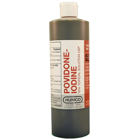 3 Pack Povidone Iodine 10% Topical Solution, 16 oz each