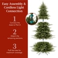 thumbnail image 4 of Árbol de Navidad Best Choice Products Aspen de 7.5 pies con 2.136 puntas, 4 of 7