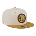 thumbnail image 3 of Men's New Era  Cream/Tan Boston Bruins Colorpack Two-Tone 59FIFTY Fitted Hat, 3 of 5