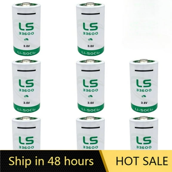 (8-Pack) LS33600 D Size 3.6V Lithium Thionyl Chloride Battery 17000mAh LS 33600 Brand New
