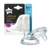 Tommee Tippee Ultra Baby Bottle Feeding Nipple Replacement, Breast-Like Nipple, Medium Flow - 3+ Months, 2 Count