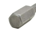 thumbnail image 3 of Superior Steel BH111-50PK 9/64" Hex Single End Screwdriver Bits, 1" Length, Hardened Steel, 50-Pack Display, 3 of 6
