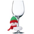 thumbnail image 2 of Teissuly Christmas Santa Claus Decoration Wine Glass Ring Wine Glass Suitable for Holiday Party Wine Glass Decoration Teissuly WER202310165989, 2 of 5