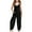 Black, variant on Toddler Girl One Piece Romper Girl's Casual Sleeveless Jumpsuits Spaghetti Straps Long Overalls with Pockets Purple,11-12 Years