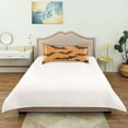 thumbnail image 6 of Dailycode Satin Pillow Case Queen Silk Pillow Cover for Hair and Skin Envelope Closure Retro Bats on Orange 20"x30", 6 of 9